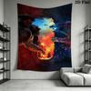 Godzilla Monster Kingdom Unleashed Tapestry Background Cloth Wallmounted Background Cloth Work Of Art Wall Covering Decoration
