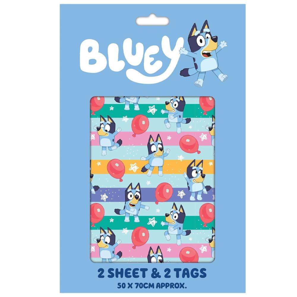 Bluey Balloon Gift Wrap Sheets
