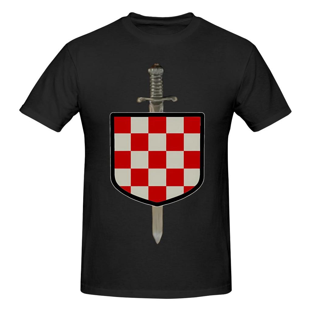 Funny Hrvatski Vitez Croatian Knight Croatia Crest Unisexs Printed TShirt Unisex T shirtUnisexga