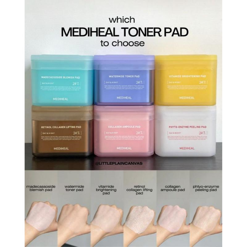 MEDIHEAL Toner Pad 100 Sheets – 8 Types