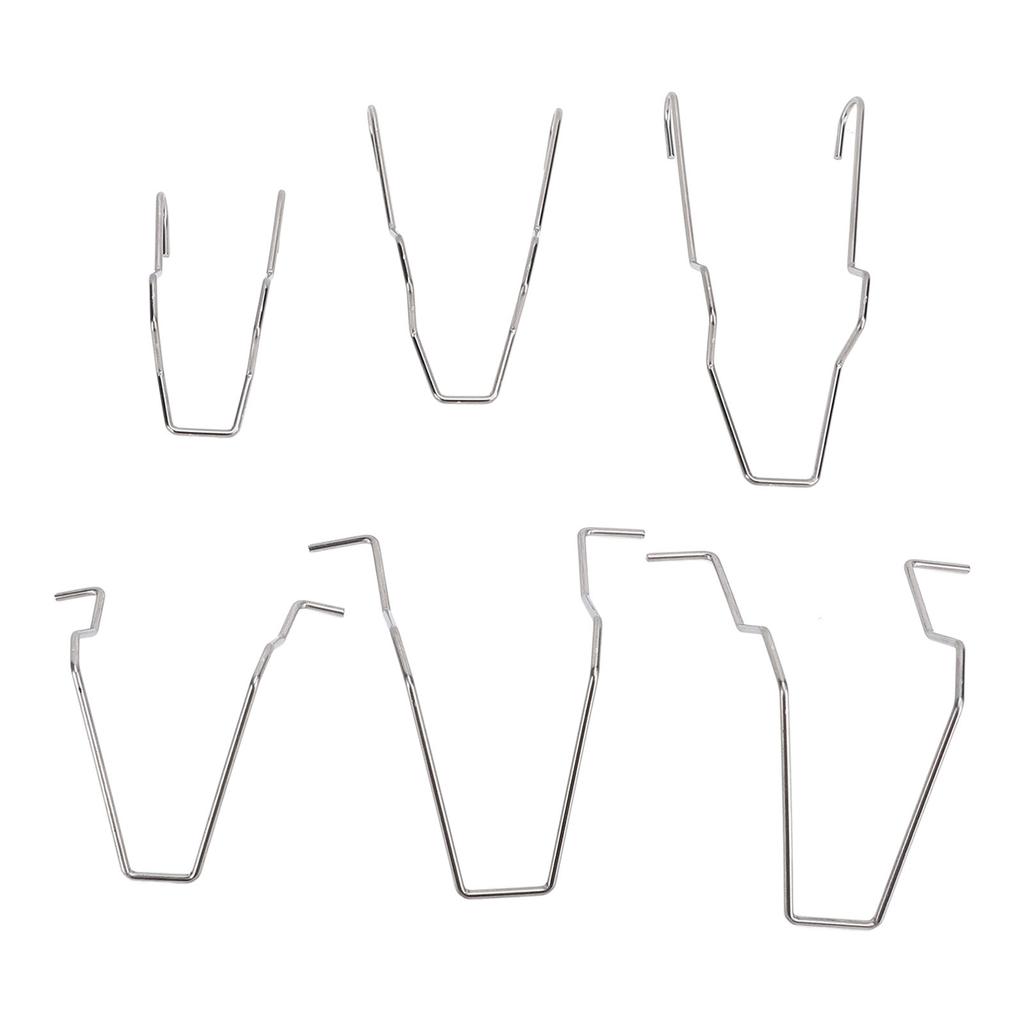 6Pcs Car Bulb Clip Stainless Steel Scratch Resistant Headlight Retainer Spring Clip for H1 H3 H4 H7 Bulbs