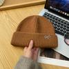 Korean Style Simple and Versatile Bow Knitted Hat Autumn and Winter Outdoor Warm and Cold Proof Woolen Hat Showing Face Small Baotou Cold Hat