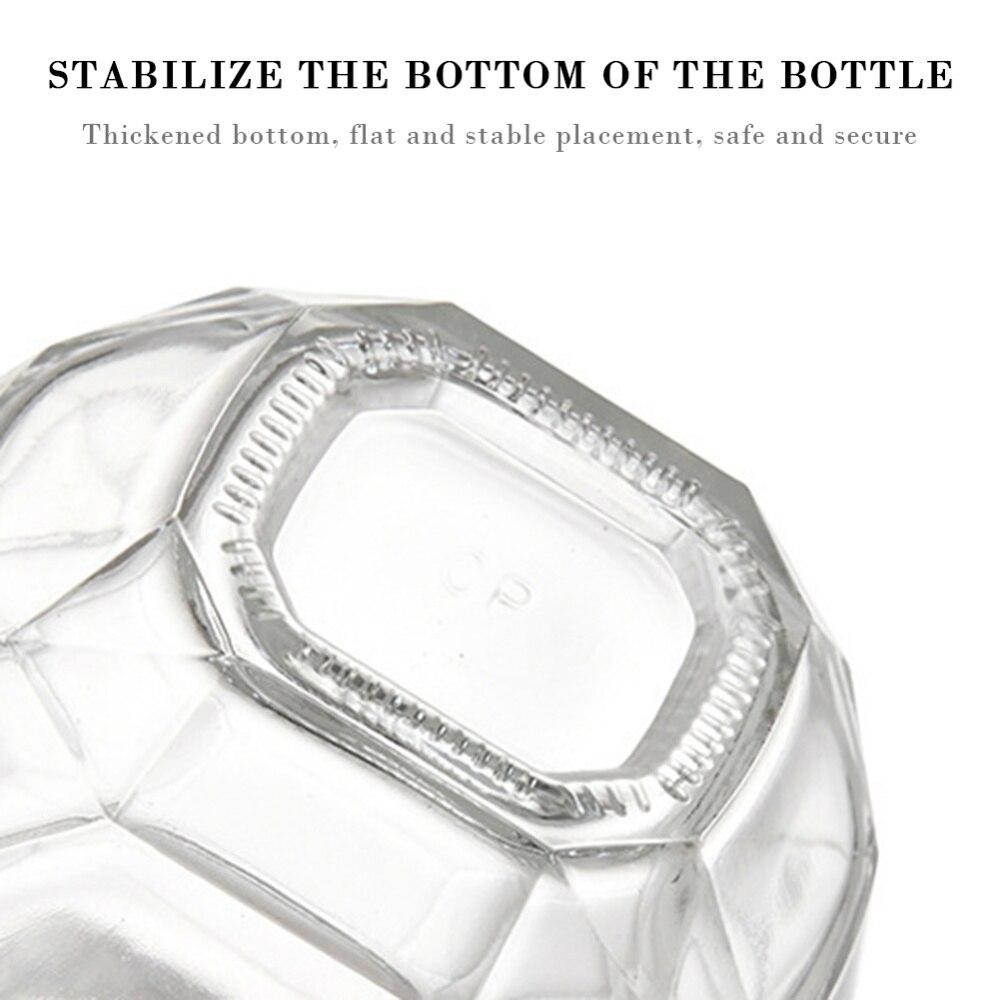 Αναδευτήρι Εξάκλωνο Γυάλινο Βάζο Μελιού με Καπάκι για Σπίτι Κουζίνα Διάφανα Εργαλεία Κουζίνας Προμήθειες