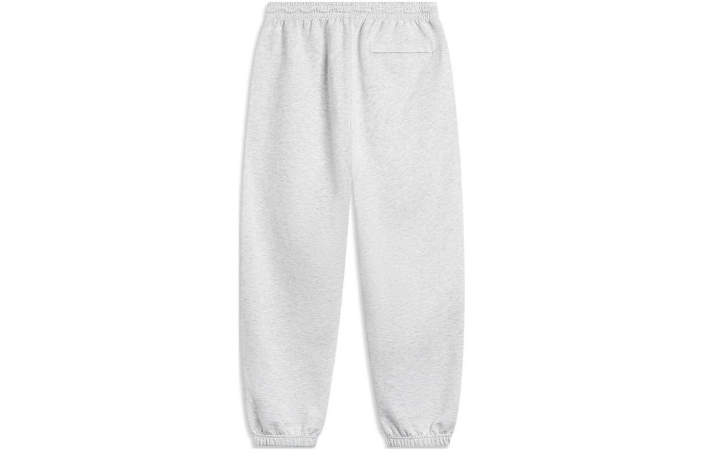 Li Ning Knitted Sweatpants Men's Heather Gray Deep Antarctic Gray AKLU471-5