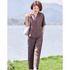 Women's Summer V-Neck Top & Capri Pants Set