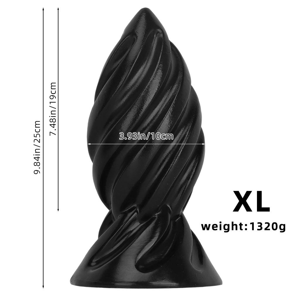 Extra Large Pointed Thread Masturbation Chrysanthemum Anus Anal Plug for Men and Women Anal Expansion Device, Extra Large Dildo