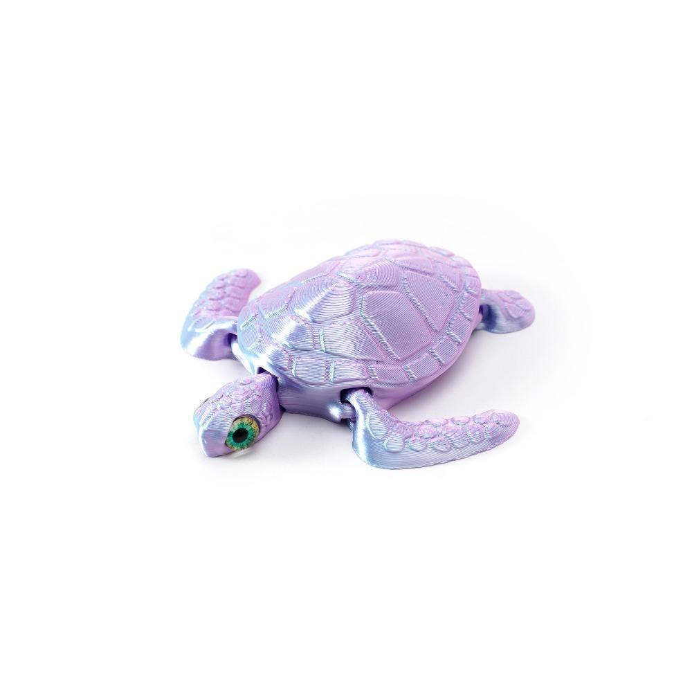 Cartoon 3D Printed Turtle Model Movable Sea Turtle Model Animal Figures  Creative Collection