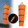 100/150/200cm Windsock Outdoor Wind Direction Measurement Reflective Belt Rip-stop Weather Vane for Airport Aviation Garden Farm