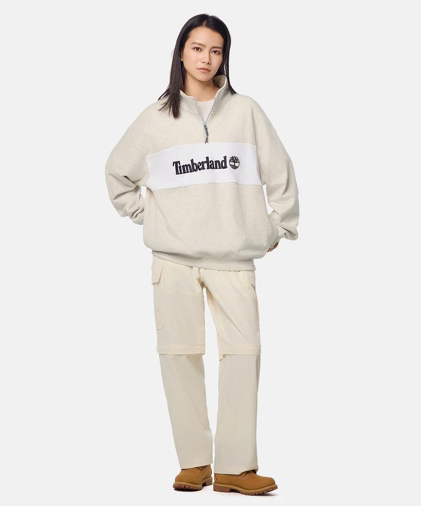 TIMBERLAND Half Zip Sweatshirt - Grey / A6J2F-052