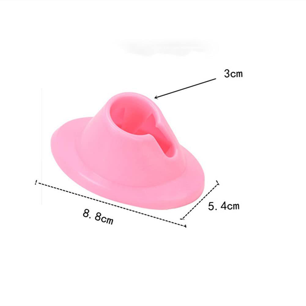 Nail Art Tools: Pink/White Nail Polish Holder & Bottle Base