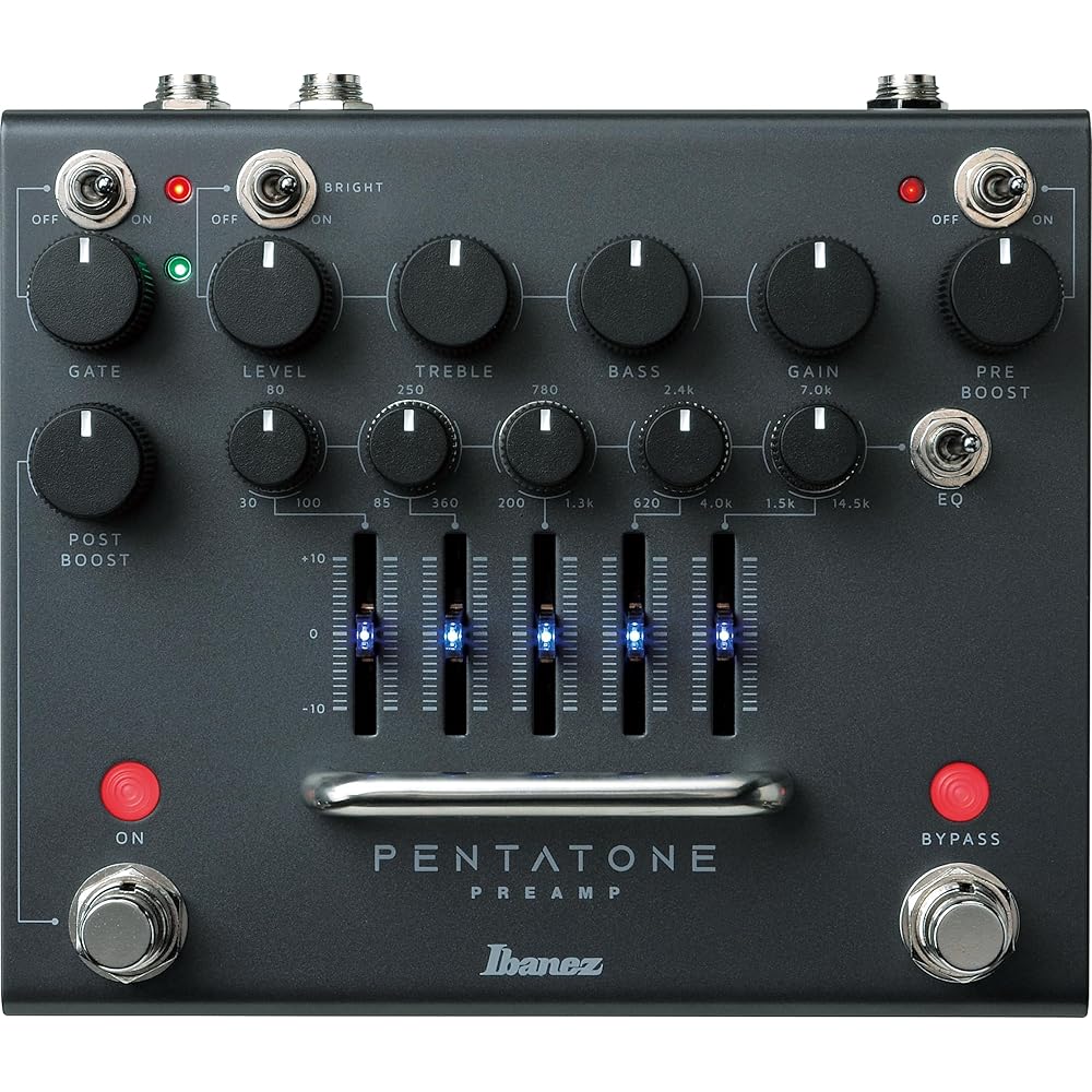 IBANEZ Ibanez 5 Band Parametric EQ/Noise Gate “PENTATONE PREAMP” PTPRE