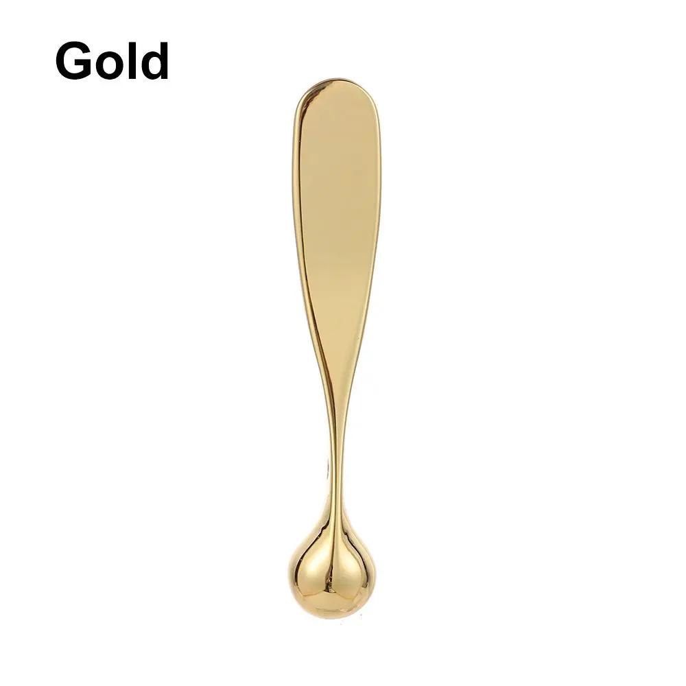Anti Wrinkle Eye Cream Applicator Mixing Spatulas Preminum Metal Face Mask Spoon Sticks Eye Cream Massage Sticks Beauty Scoop золотой