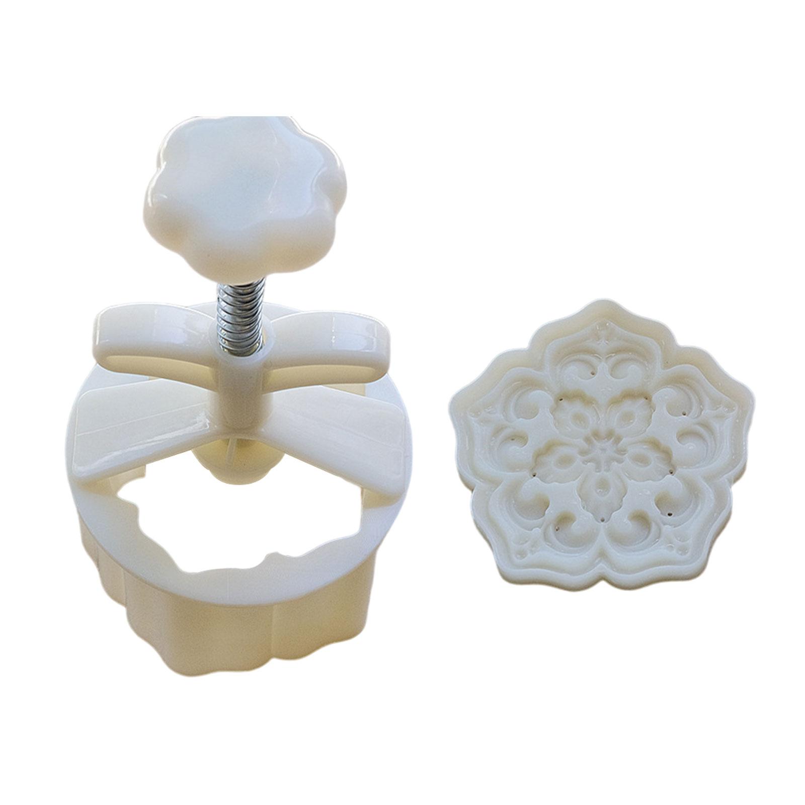 

Форма для торта «Лунный цветок персика» для фестиваля середины осени, штампы для печенья, ручной пресс для выпечки лунного торта E