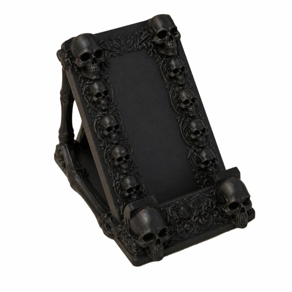 Multi-Purpose Gothic Phone Stand Creative Desktop Ornament Skull Phone Holder Ornament Display