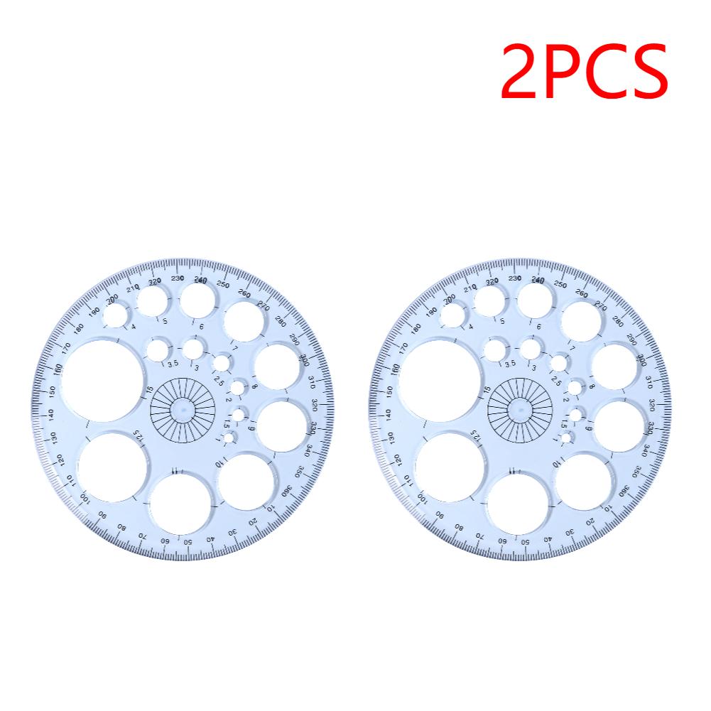 Multifunction Geometric Template Plastic Measuring Ruler Circles Drawing Shape Geometric Drawing Stencils Tools for Office Scho