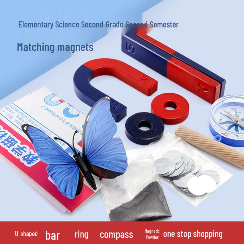 Educational Horseshoe and U-shaped Magnet Set for Kids