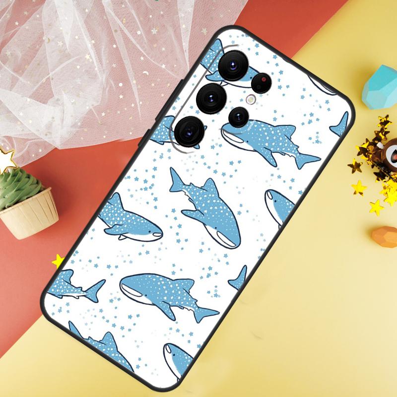 Shark and Killer Whale Phone Case For Samsung Galaxy S26 S25 Ultra S23 S21 S20 S22 S24 FE S10 Plus Cover Coque