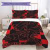 Sonic the Hedgehog Pattern Bedding Uilt Set Uilt Cover Pillowcase Home Decoration Birthday Gift (1 * Duvet Cover + 2 * Pillowcase Without Core)