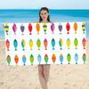 Pastellrosa Gold Stern Polyester Strandtuch Ästhetisch Y2K Badetuch Sandfrei Schnelltrocknend Badezimmerdecke für Sommerstrand Spa