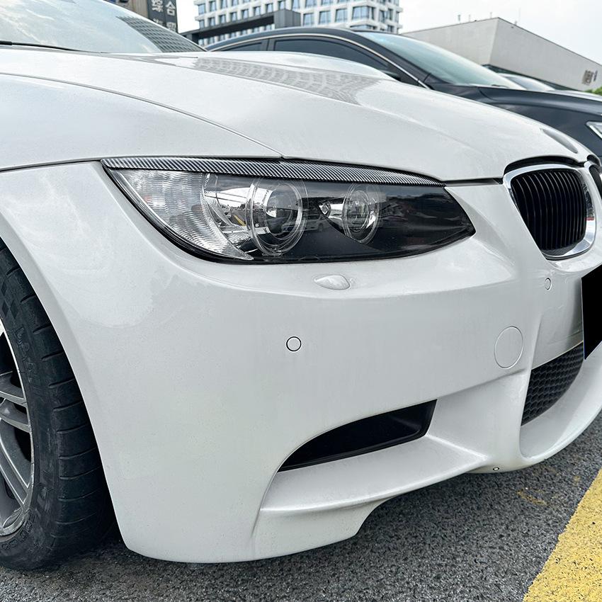 For BMW 3 Series E90 M3 E92 E93 Headlight Eyebrow Eyelid Trim Lamp Cover Sticker Car Accessories