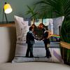 Band P-PinK FloydE Kissenbezug Sofa Kurzer Plüsch Beidseitiger HD-Druck Zimmer Zuhause Büro Geschenk Kissenbezug