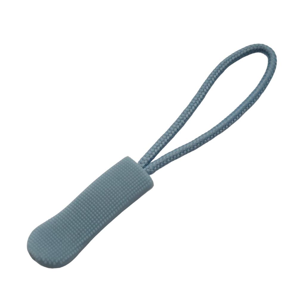 Colored PVC Zipper Pull Rope with Removable Drawstring and Rubber Pull Tab for Bags and Luggage