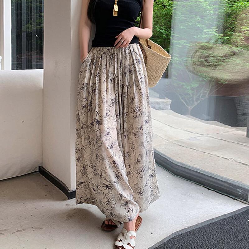 

JK&JS Women s Vintage Wide-Leg Skort S