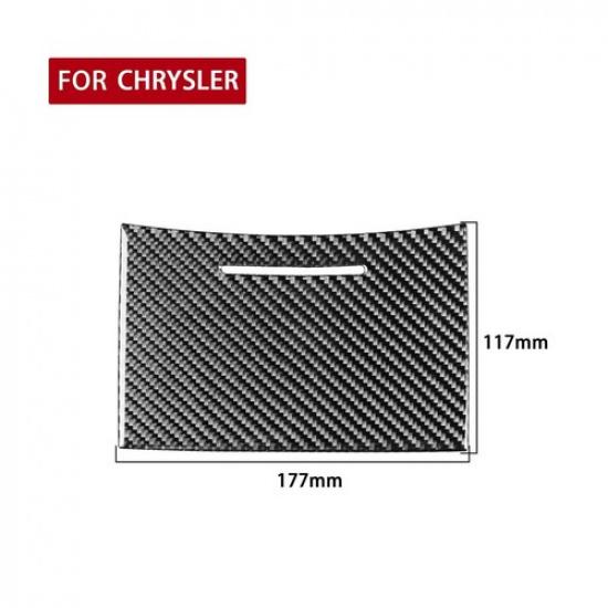 For Chrysler 300 300C Carbon Fiber Interior Cupholder Door Panel Cover Trim