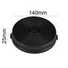 Aktivt kolfilter 2 st för köksfläktstillbehörsfilter 140x25 mm storlek Designade för att minska för renare luft