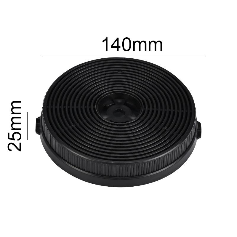 Aktivt kolfilter 2 st för köksfläktstillbehörsfilter 140x25 mm storlek Designade för att minska för renare luft