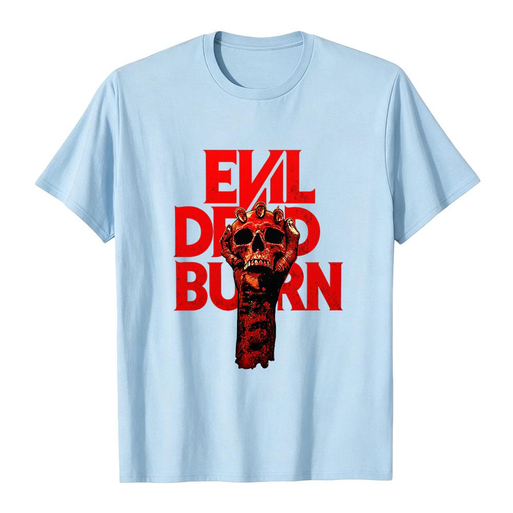 Evil Dead Burn Tees Summer O-neck Short Sleeve Unisex T-shirt Fashion Casual Film Design Graphic Merch High Quality Soft Tshirts