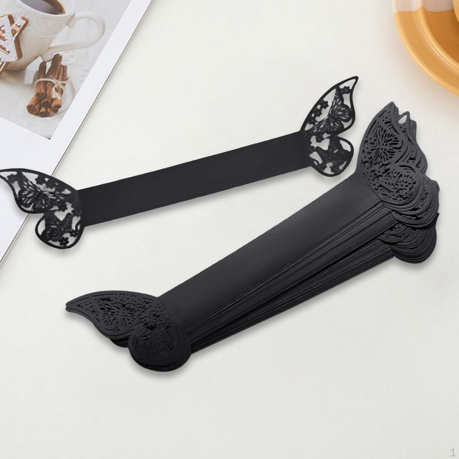 

Butterfly Napkin Set for Elegant Dining Black