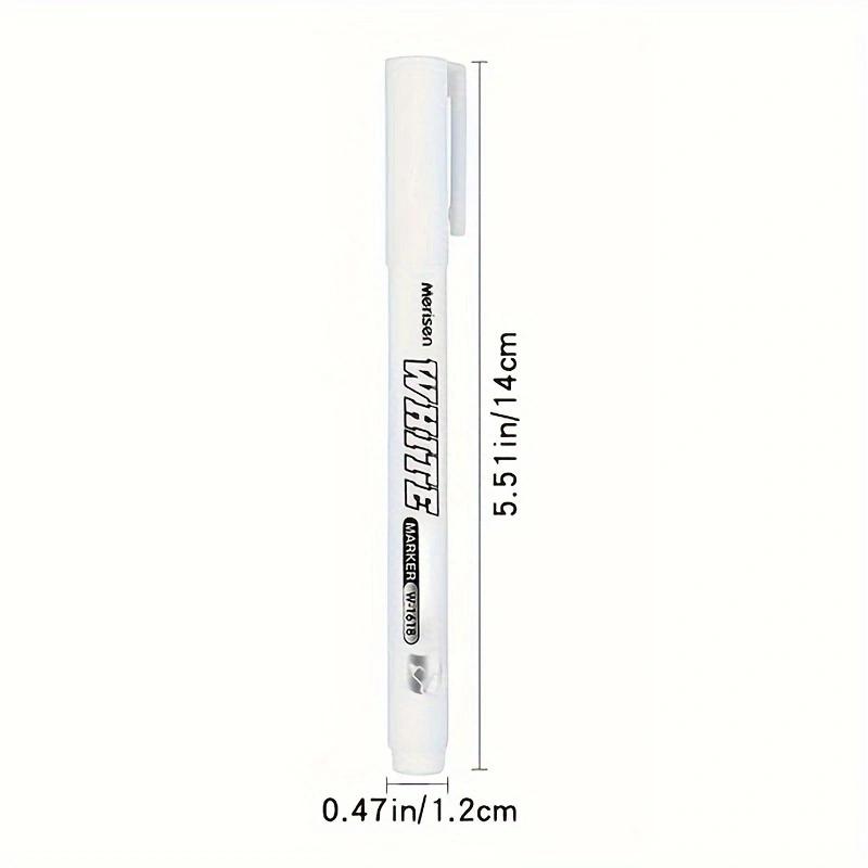 1Piece White Marker Pens Waterproof Ink For Tires Fabric Wood Leather Long-Lasting Graffiti Painting & Art Pens Erasable Gel Pens