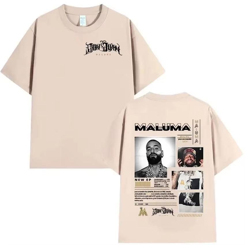 Rapper MALUMA 2026 Album Grafik T-Shirt Herren Damen Hip Hop Retro Stil Kurzarm T-Shirt Mode T-Shirts Streetwear