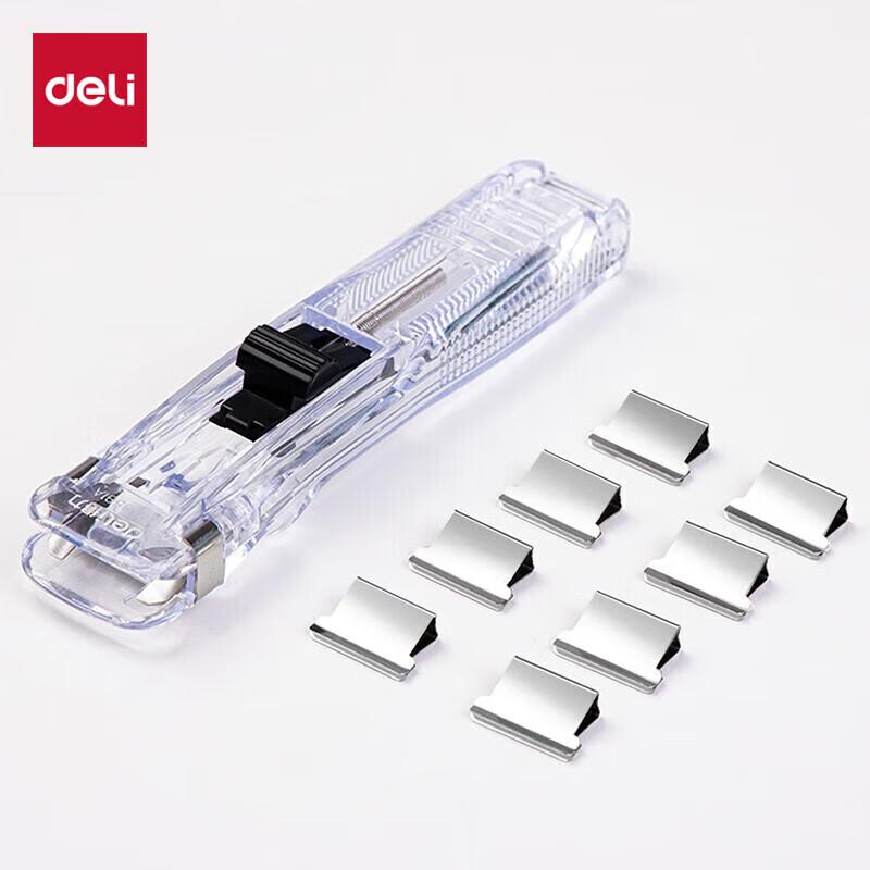 Deli 8591A Transparent Slide Clip Dispenser