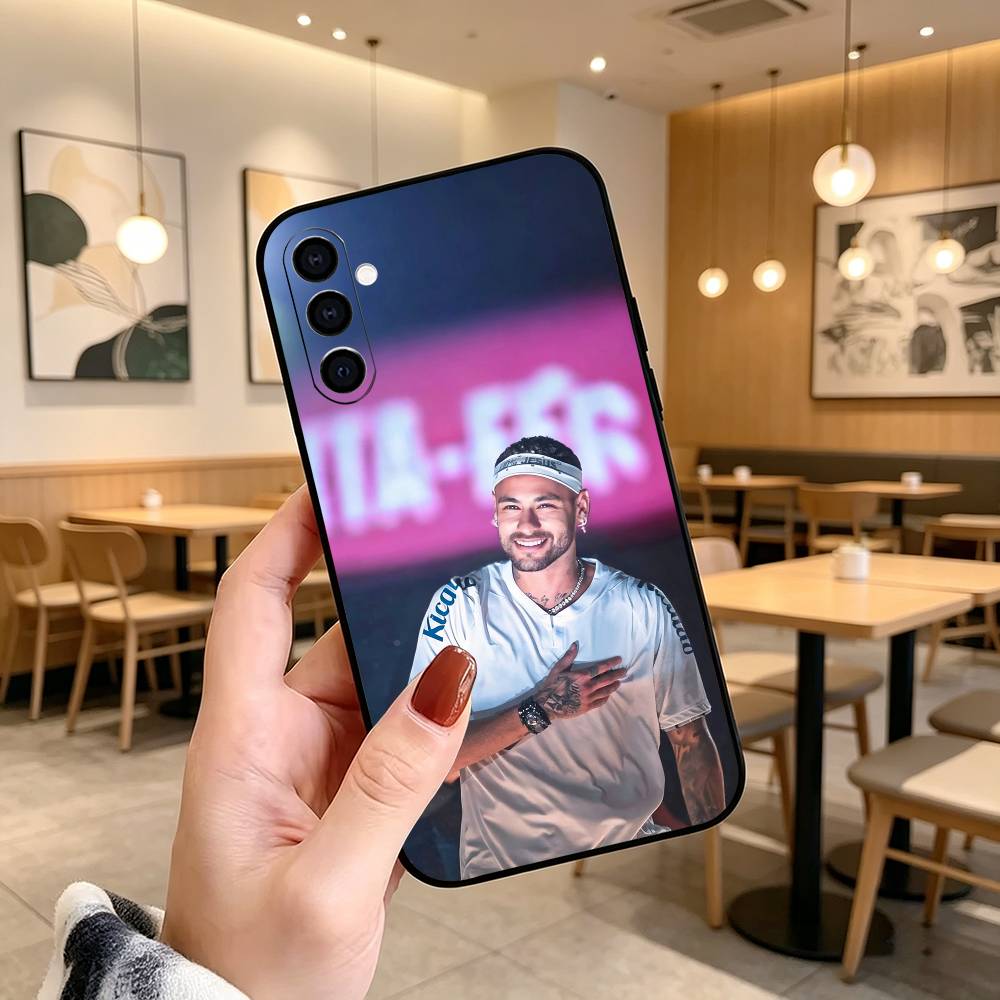 N-Neymar J-jr Fußball 10 Handyhülle Schwarzes Silikon Weich Für Samsung Galaxy A73,A72,A71,A70,A53,A52,A51