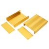 Split Type Housing Project Box Golden Enclosure Case Aluminium Alloy Waterproof for GPS Decoder Circ