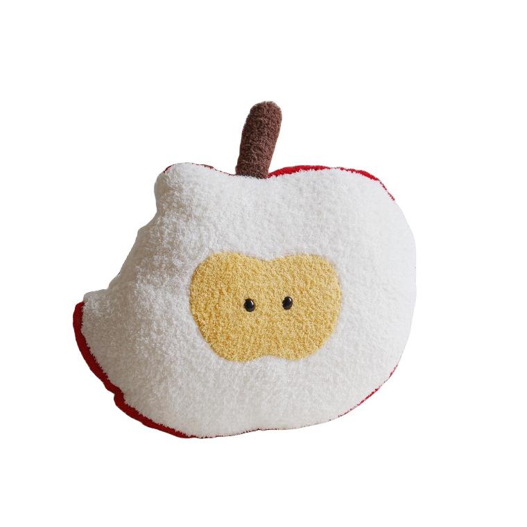 Cartoon Funny Apple Throw Pillow Plush Toy Apple Core Doll Home Sofa Pillow Cushion Girl Rag Doll