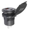 NEW 12/24V Quick Charge 3.0 and PD USB C Car Charger Socket Power Adapter with Digital LED Voltmeter Waterproof cover for car