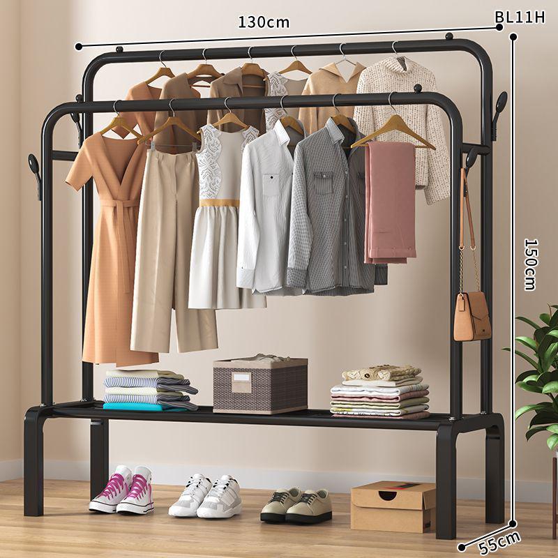 Multi-Functional Clothes Rack: Standing Drying & Coat Hanger for Bedroom, Dorm, or Balcony.