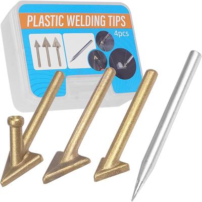 Car Bumper Plastic Repair Tool Kit Electric Soldering Iron Leveling Tip Welding Triangle Copper Head for Auto Bumper Maintenance