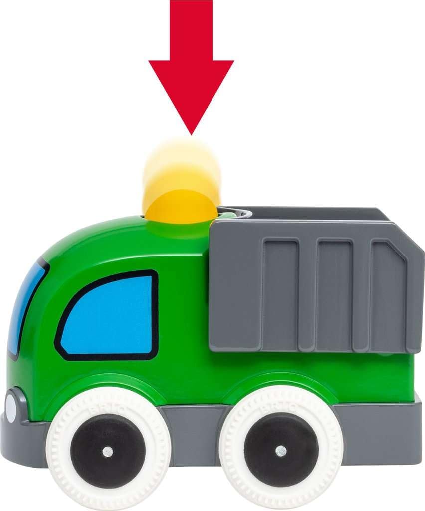 BRIO Wooden Rail Educational Toy Push Go Track Green 30286 Birthday Christmas Gift Indoor Play Boys Girls & (Ages 1+)