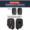 2pcs Compatible with Lexus GX460 GS350 GS450h ES350 IS250 IS350 CT200h LS460 LS600h LX570 RX350 RX450h Smart 4 Buttons Key Fob Cover Case Key Chain