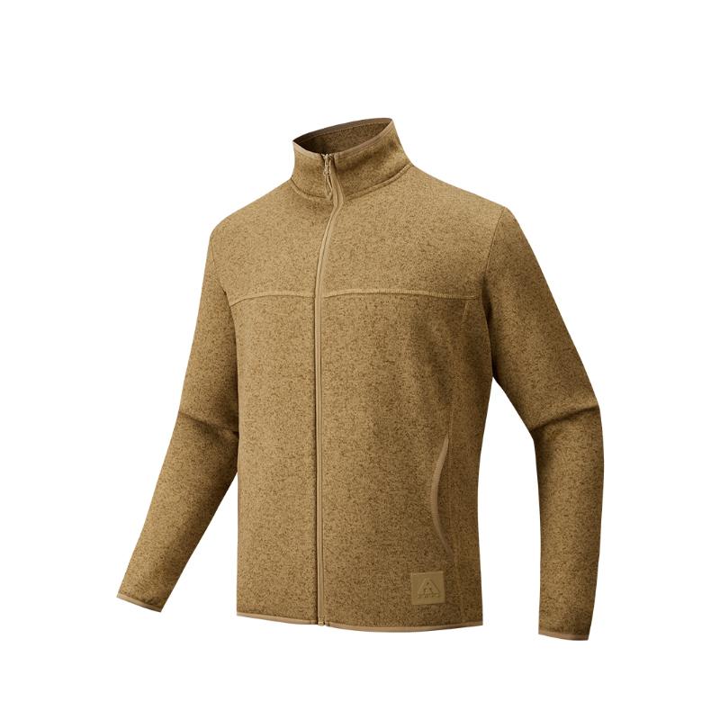 

Anta Мужские куртки серии Outdoor однотонные минималистичные со стойкой и молнией 952546701-3 M