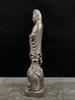 Sammlung Chinesisches Natürliches Ebenholz Holzschnitzerei Kwan-yin Statue Holzskulptur