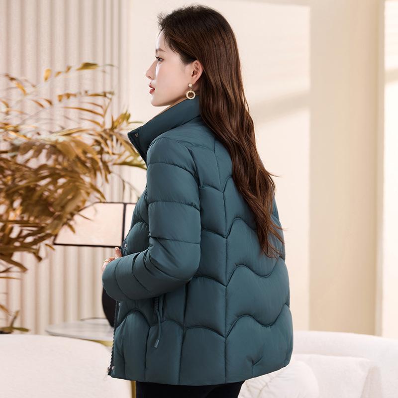 New Winter Cotton Coat Stand Collar Cotton Jacket Versatile and Fashionable Cotton Jacket To Make You Look Slim and Young Mother's Jacket