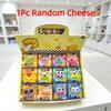 Crunchy Cheese Squeezed Cube Sausage Mouth Soap Fidget Toy Cheese Stress Ball  Office Desk Toy