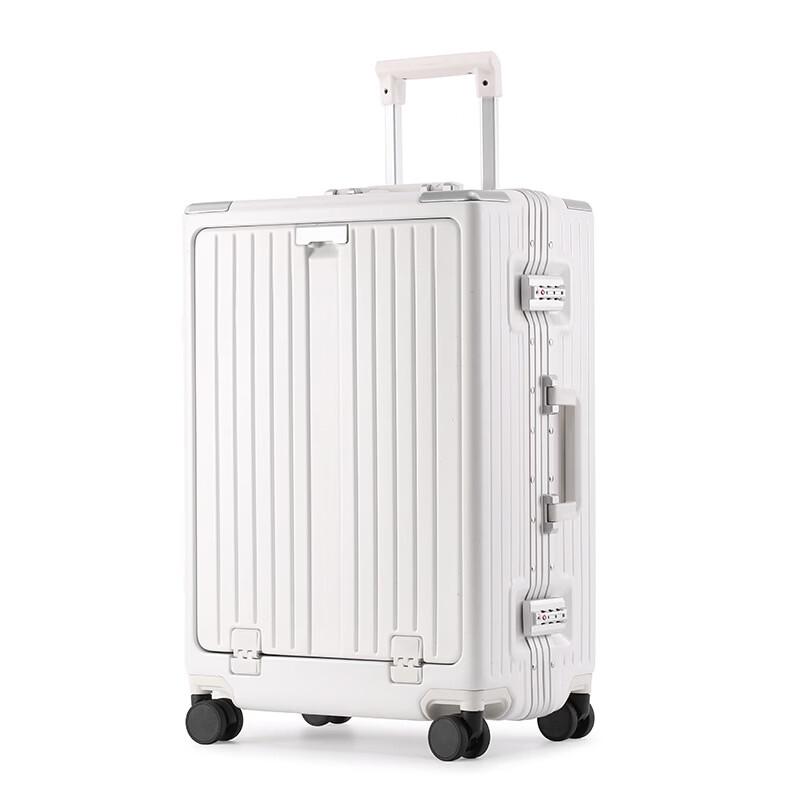 Multifunctional Carry-on Suitcase with USB & Cup Holder