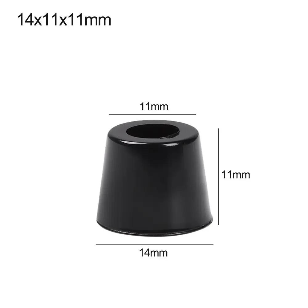 10pcs Anti Slip Furniture Legs Feet Black Speaker Cabinet Bed Table Box Conical Shock Pad Floor Protector Furniture Parts