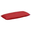 Back Cushion Red 120 X 19 X 50 Cm Fabric